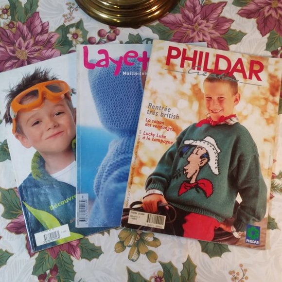Vintage Knitting, Phildar Créations Magazines, Vintage French Knitting Magazines - Picture 1 of 7